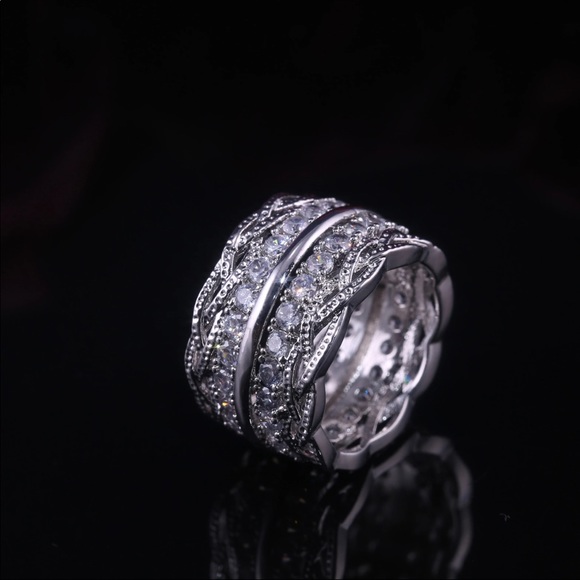 Jewelry - New  Luxury 925 Sterling Silver Diamonds Ring